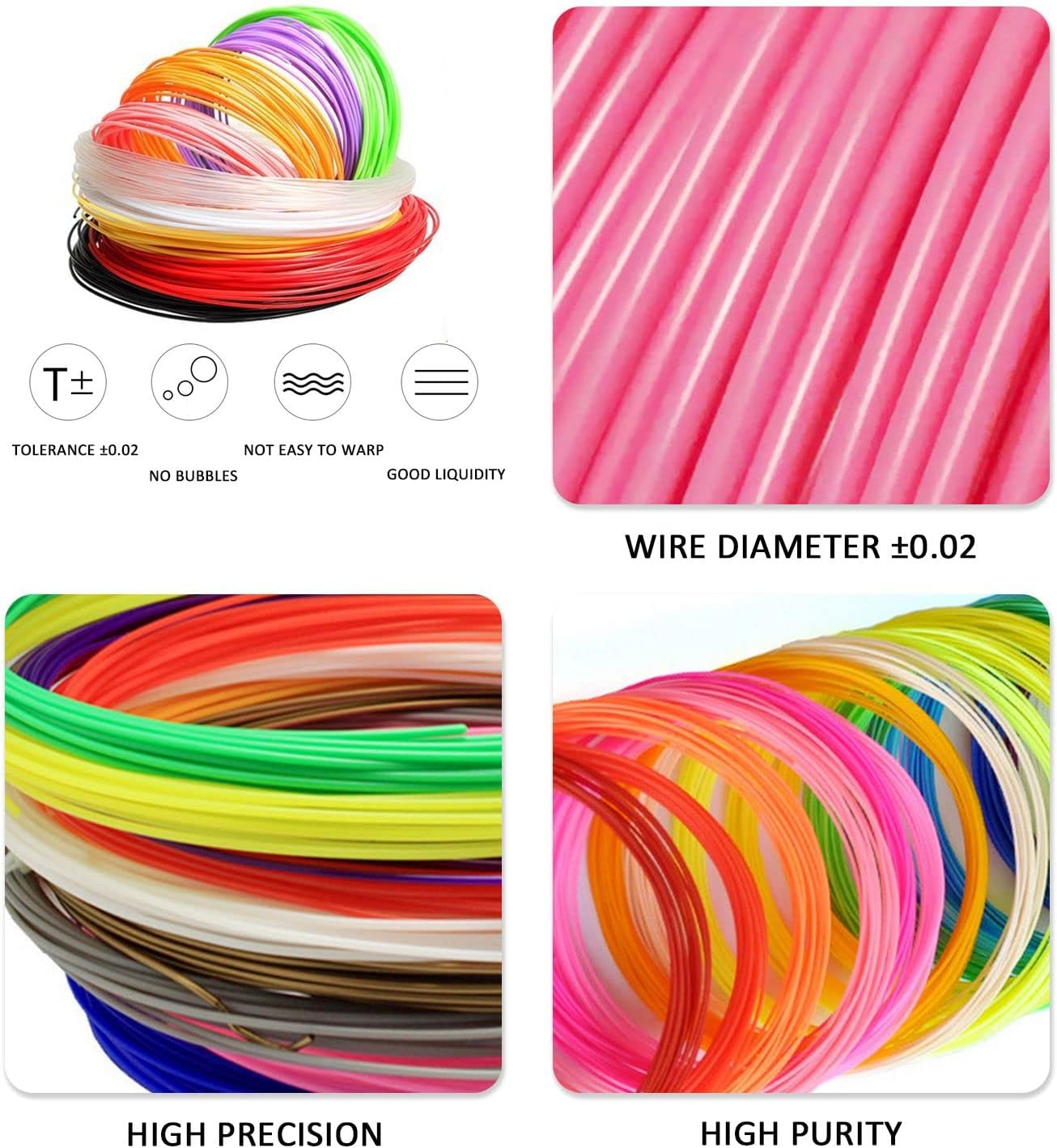 Pack de 10 filamentos PLA de color de 1,75 mm - additional image 13