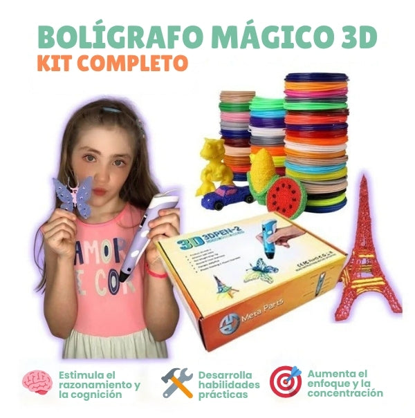 Bolígrafo Mágico 3D para niños