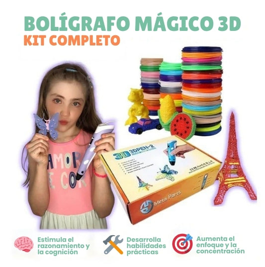 Bolígrafo Mágico 3D para niños