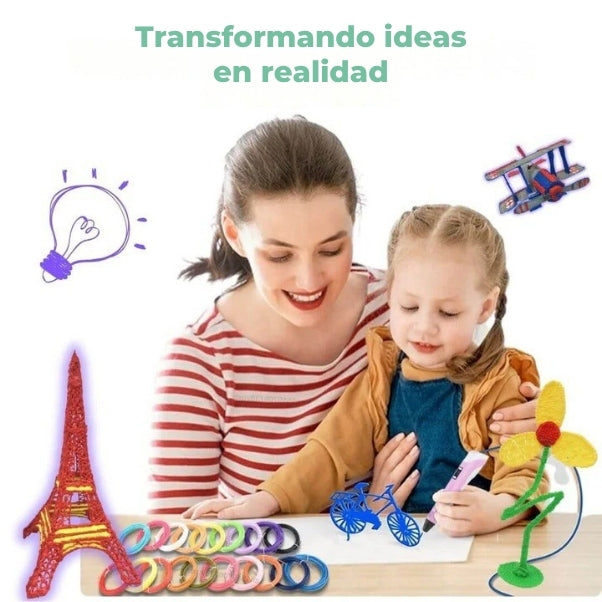 Bolígrafo Mágico 3D para niños